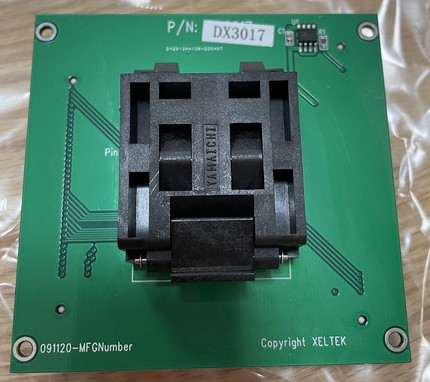 DX3017适配器烧录座/6100/6100N编程器专用IC转换座 QFP80