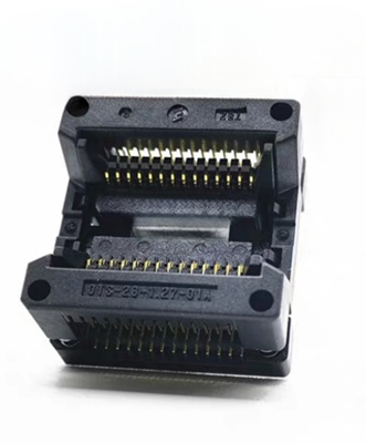 Enplas原装SOP28/OTS-28-1.27-01A测试座 IC芯片编程座烧录烧写座