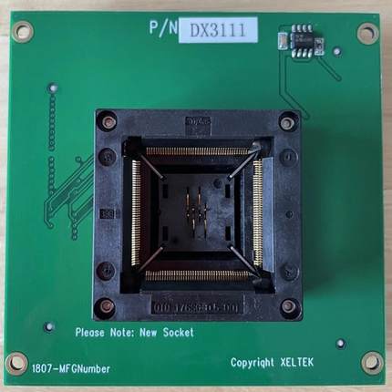 DX3111适配器QFP176烧录座/6100/6100N编程器专用 IC转换座