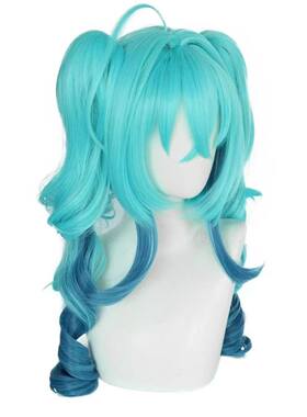 心动家 初音未来 小恶魔 初音 COS假发 miku 葱娘 虎口夹双马尾