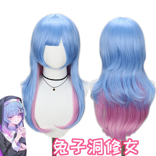 初音兔子洞修女 cos假发 仿真头皮玫瑰网