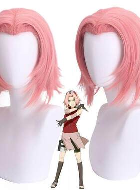 心动家 火影忍者 春野樱COS假发 cosplay小樱烟粉色动漫 玫瑰网