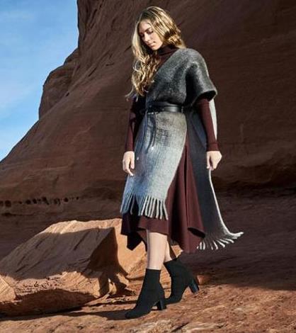 born飞线针织透气弹力面女袜子靴