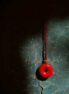 时时皆安|帝王砂平安扣锁骨链