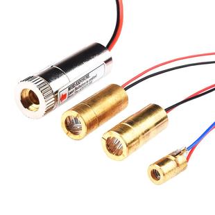 3V5V激光头激光二极管5mW红色点状一字组铜材半导体6 12 9MM外径
