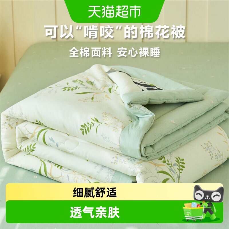 南极人全棉空调被纯棉被子夏凉被图片