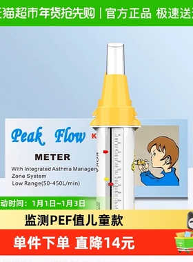 科卡峰速仪儿童 峰流速仪呼气流量肺活量监测哮喘肺功能检测PEF-2