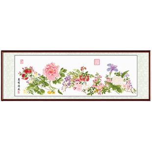 春天十字绣2025新款线绣万有同春图现代中国风大幅客厅手工自己绣