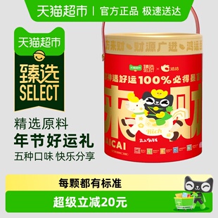 臻选 洽洽瓜子暴富桶财神款五种口味严控坏籽小袋休闲零食820g