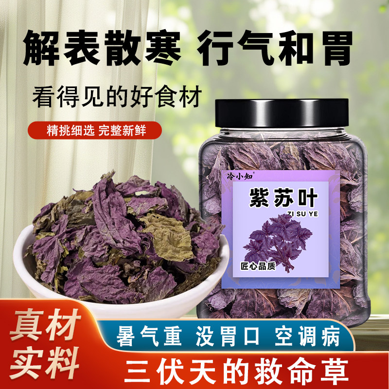 紫苏叶干货罐装解暑去腥天然香料三伏天常备可泡茶煲汤炒菜代用茶