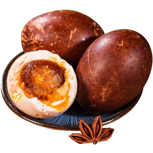 白洋淀烤鸭蛋起沙流油红皮咸淡适中农家散养红茶腌制全网热销美味