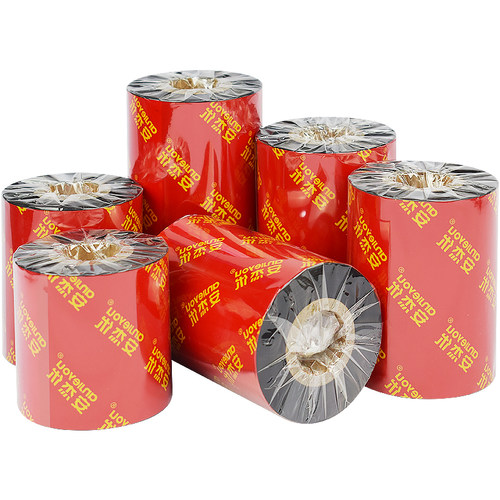 混合基蜡基碳带卷110X300m 40mm 50 60 70 80 90 100PP合成树脂增强色带条码打印机不干胶铜版标签贴纸吊牌