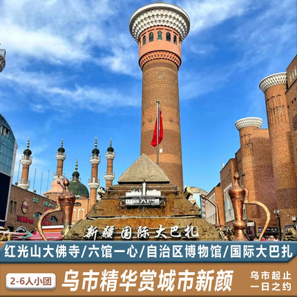 6人团乌鲁木齐市区博物馆大巴扎红山公园大佛寺跟团1日游赠轻旅拍