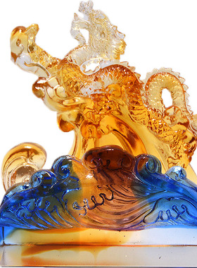 琉璃名片座办公室礼物摆件