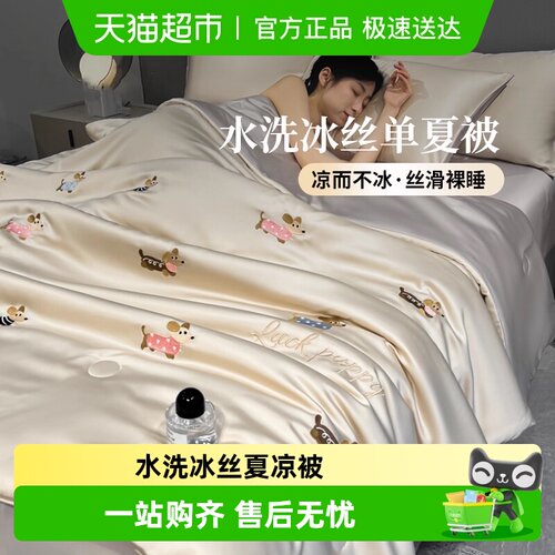 俞兆林水洗冰丝刺绣夏被