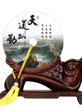 阿富汗玉笔筒桌面装饰送老师礼物