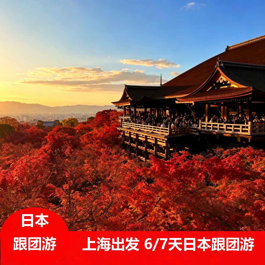 日本跟团游 上海出发 日本大阪/东京/京都/札幌 6/7日游