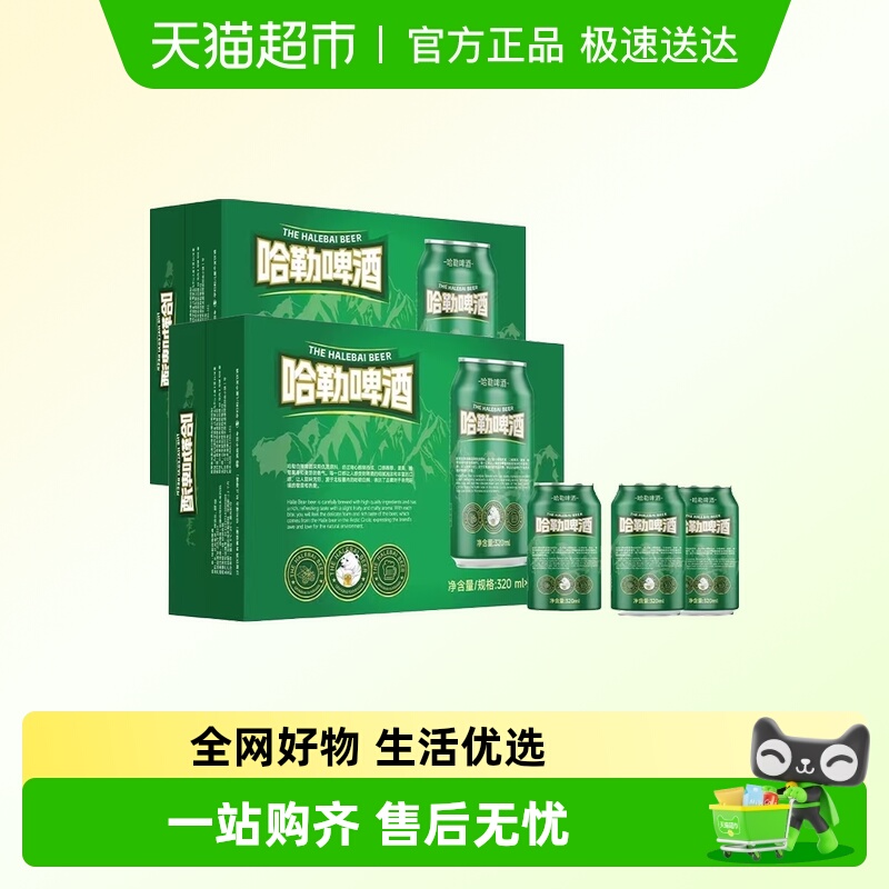 哈勒精酿啤酒啤酒320ml×48罐