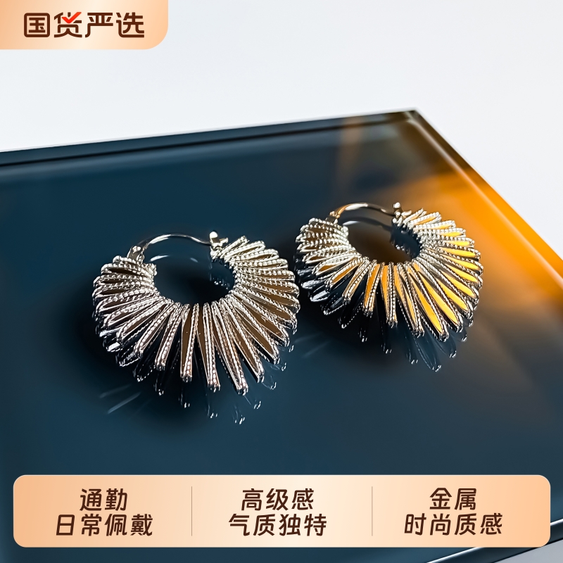 欧美设计感小众线条气质耳扣