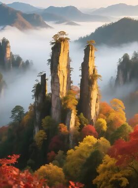 [张家界国家森林公园-4日门票+百龙天梯单程+天子山单程索道]限时特惠|极速出票