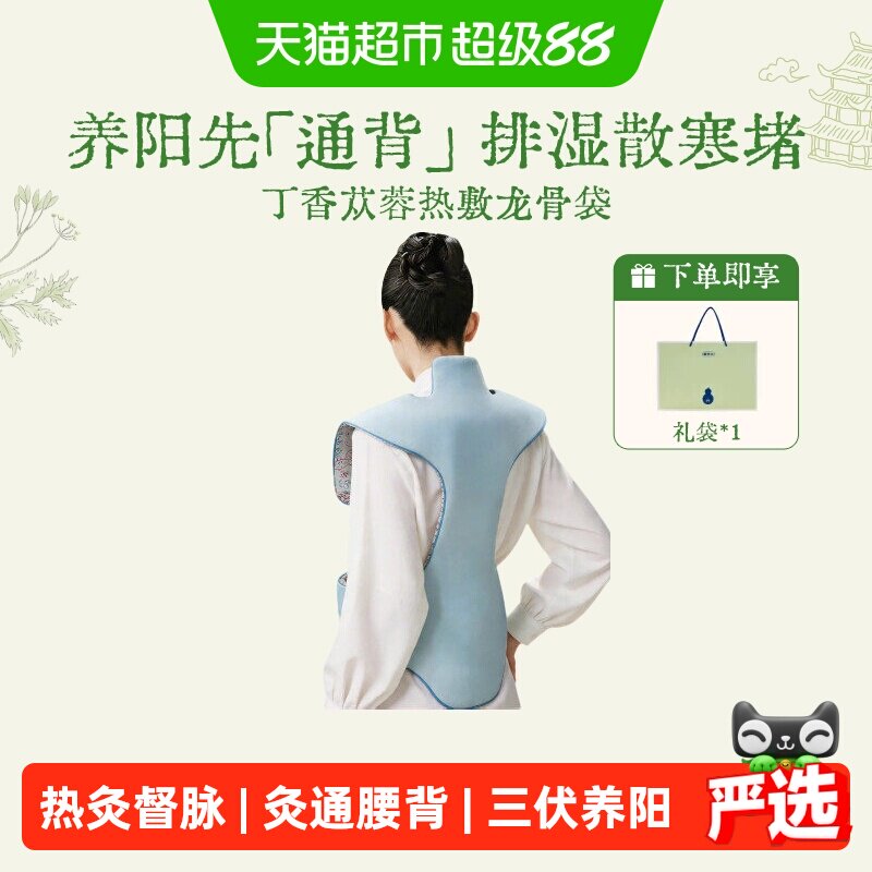 真不二龙骨包电加热艾灸艾草热敷袋肩颈三伏天晒背椎疏通神器