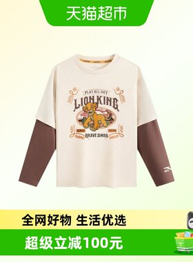安踏针织长袖衫新款亲肤男童服装