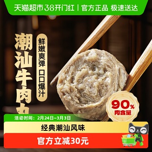 海底捞潮汕牛肉丸火锅食材150g*8袋火锅烧烤半成品正宗潮汕特产