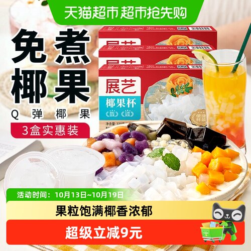 展艺椰果粒40g*24杯大椰果肉果冻