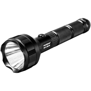 华升黑豹家用户外巡逻充电夜骑多功能防水防爆远射强光合金手电筒