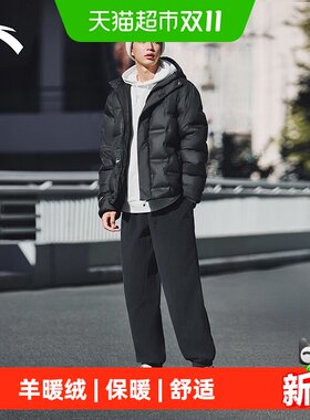 安踏男摇粒绒双面抓绒运动长裤