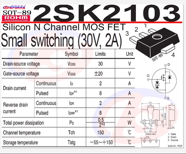 2SK2103  SOT-89