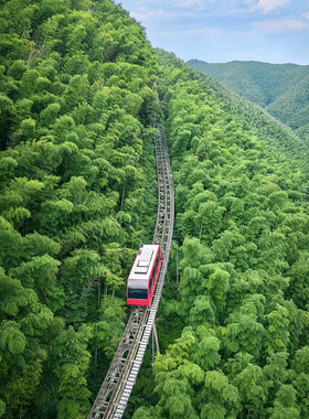 [天目湖南山竹海-大门票+单程小火车+双程地面缆车]大门票+单程小火车+双程地面缆车
