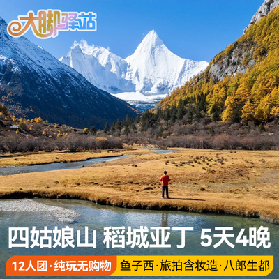 稻城5天4晚12人含门票