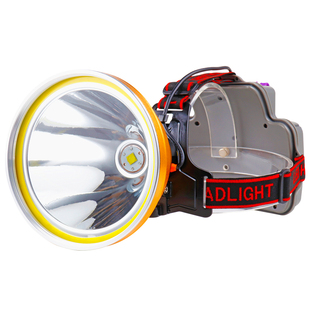 炫华胜P90感应头灯强光充电超亮头戴式手电筒户外夜钓灯黄光矿灯