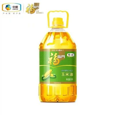 福临门非转基因纯正玉米油5L 非转基因压榨食用油