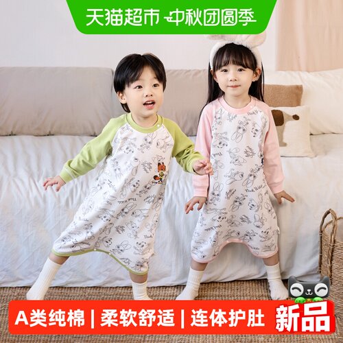 迪士尼婴儿防踢纯棉A类秋款睡裙