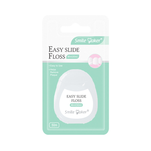 思美客超细滑正畸牙线盒家庭装扁线便携随身牙线棒剔牙线卷引线器