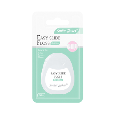 思美客超细滑正畸牙线盒家庭装扁线便携随身牙线棒剔牙线卷引线器