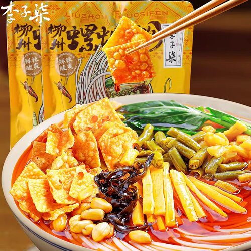 李子柒柳州螺蛳粉乐心包216g广西特产速食螺蛳粉米粉米线