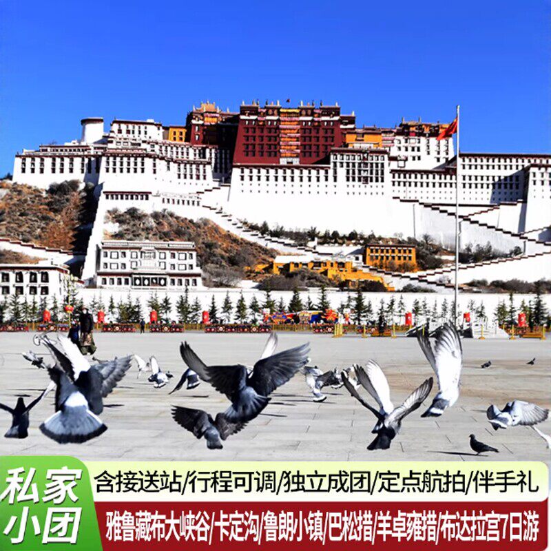 拉萨林芝山南 大峡谷/布达拉宫/羊卓雍措7天6晚 独立成团