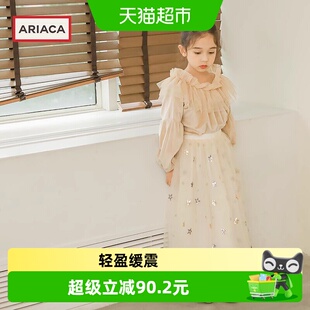 ARIACA女童鞋儿童公主皮鞋金色芭蕾舞蹈鞋礼服演出单鞋小女孩软底
