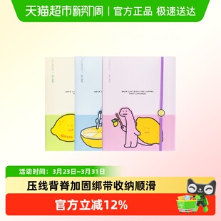 Deli 得力NS523乔古漫绑带收纳资料册文件夹马卡龙资料册