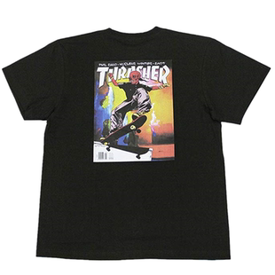 正品现货 Thrasher 日版火焰短袖新款滑板骷髅卡通人物情侣T恤Tee