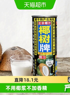 椰树椰汁正宗植物蛋白椰奶椰汁245ml*24罐/箱海南特产饮料