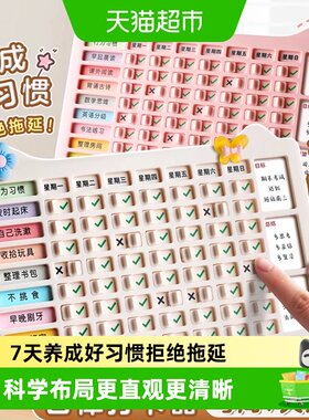 咔巴熊儿童双面自律打卡器