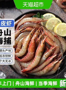 赫敏舟山滑皮虾新鲜海捕