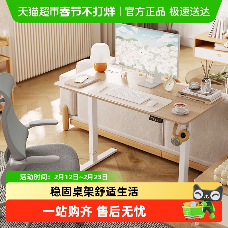 乐歌电动升降桌E1S/E1N小户型家用办公笔记本书桌电脑桌学习桌