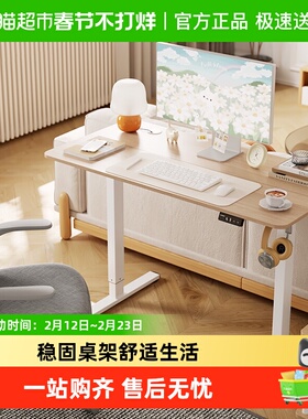 乐歌电动升降桌E1S/E1N小户型家用办公笔记本书桌电脑桌学习桌