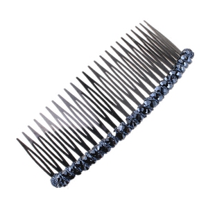 盘头插梳水晶发梳插夹盘发头饰发夹顶夹梳子倒插发卡气质刘海梳女