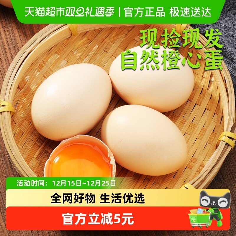 雀淘AA级新鲜土鸡蛋45g×20个